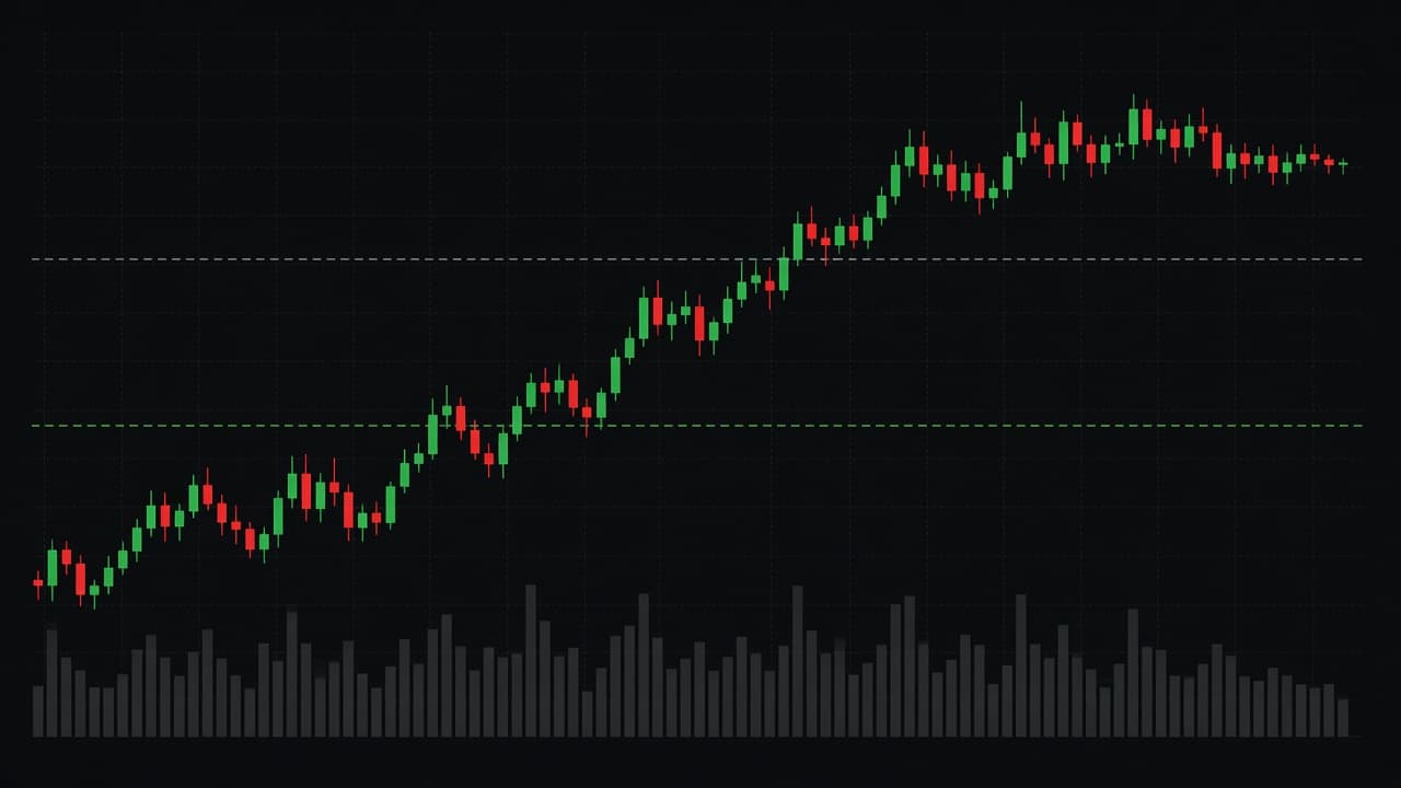 Sample candlestick chart used in the BEAR demo
